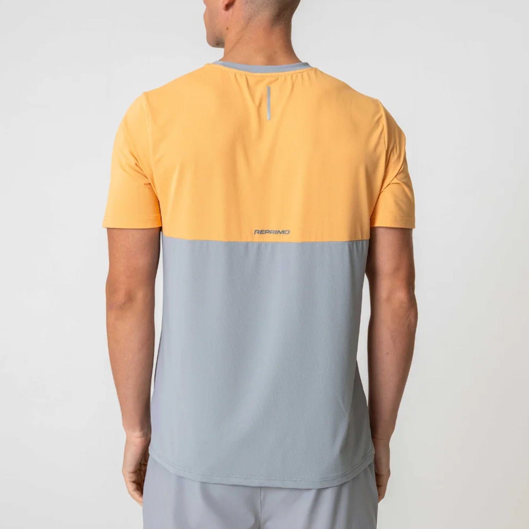 Reprimo Flight Tee 'Grey Orange' — XXS — Back View