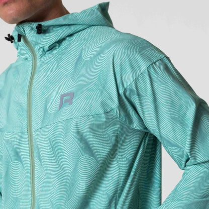 Reprimo Ripple Windbreaker Jacket 'Mint' — XXS — Back View