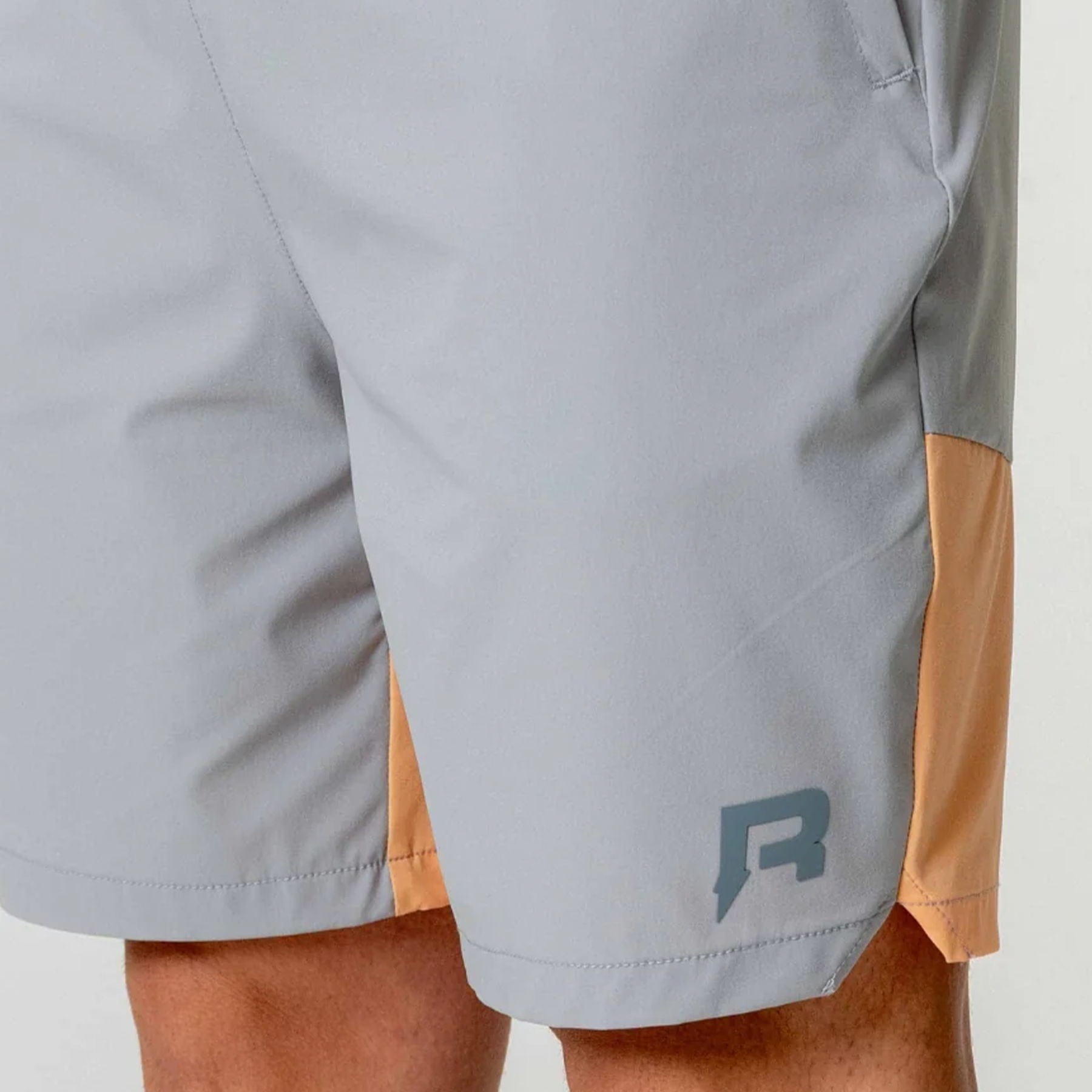 Reprimo Flight Shorts 'Grey Orange' — XXS — Top View