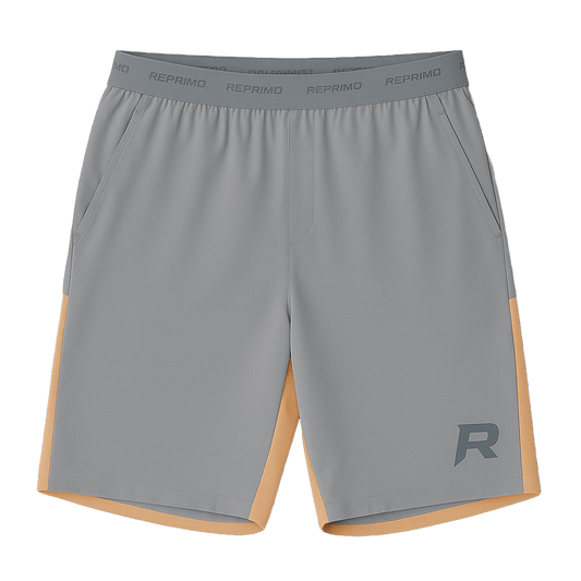 Reprimo Flight Shorts 'Grey Orange' — XXS — Side View