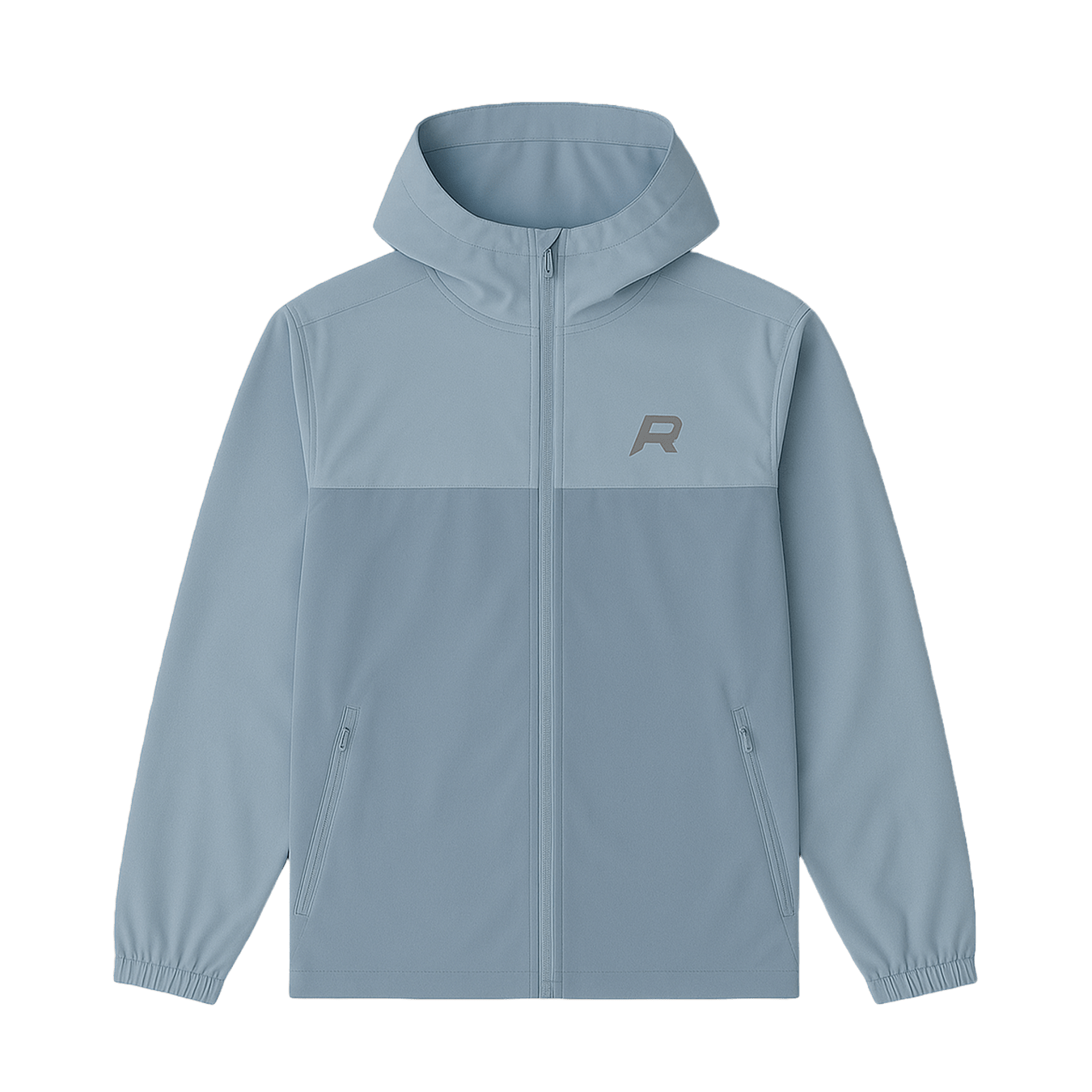 Reprimo Nova Windbreaker Jacket 'Aqua Dusky Blue' — XXS — Back View