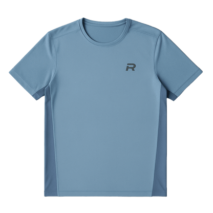 Reprimo Nova Tee 'Aqua Dusky Blue' — XXS — Front View