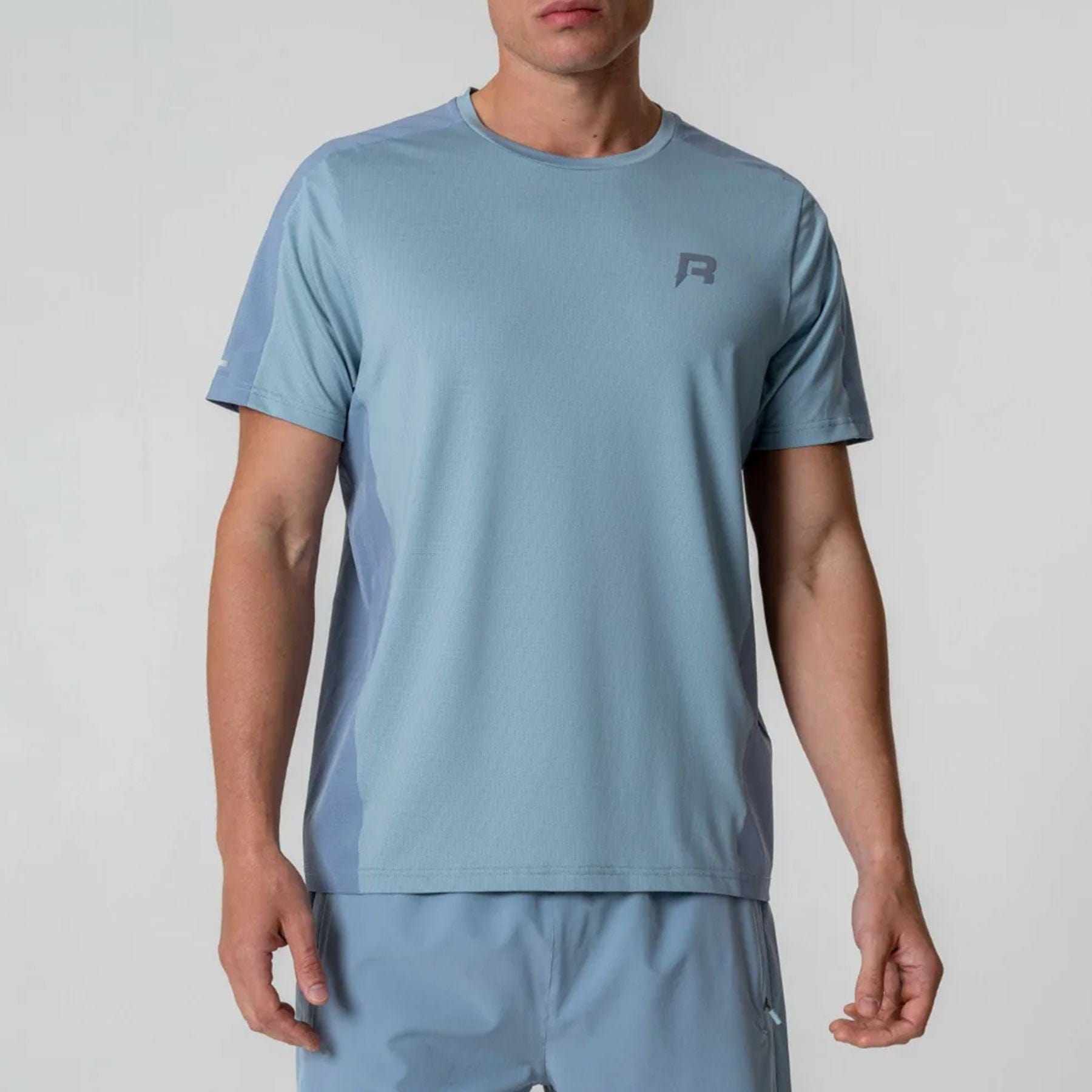 Reprimo Nova Tee 'Aqua Dusky Blue' — XXS — Side View