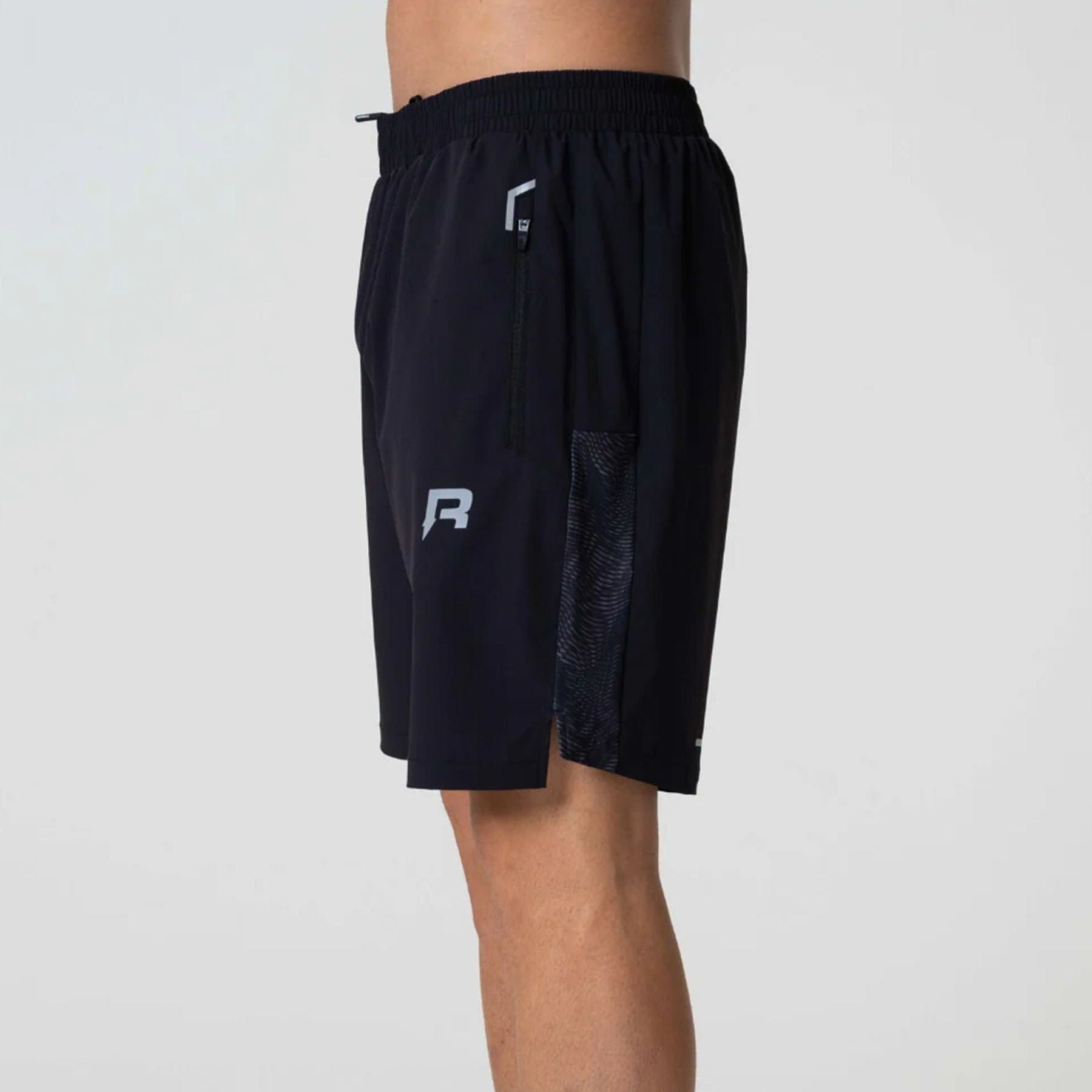 Reprimo Ripple Shorts 'Black' — XXS — Top View
