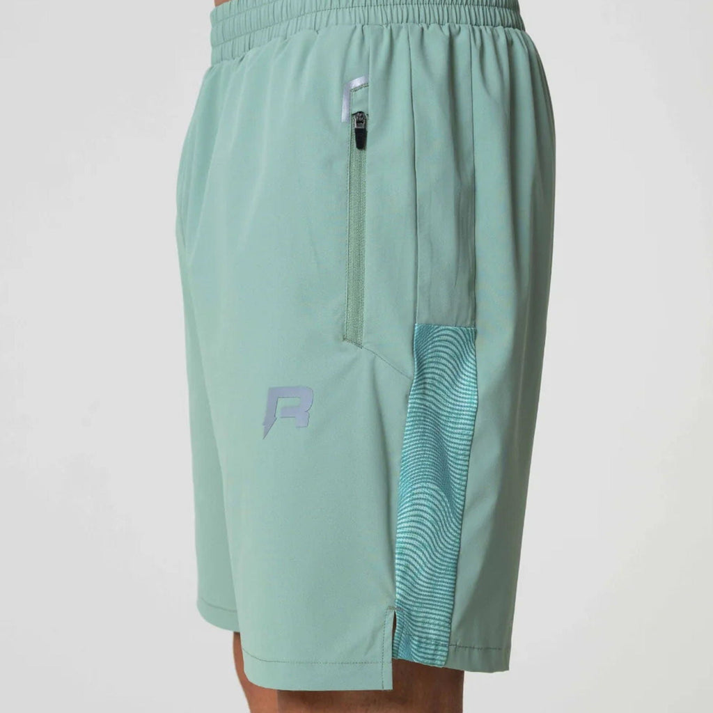 Reprimo Ripple Shorts 'Mint' — XXS — Top View