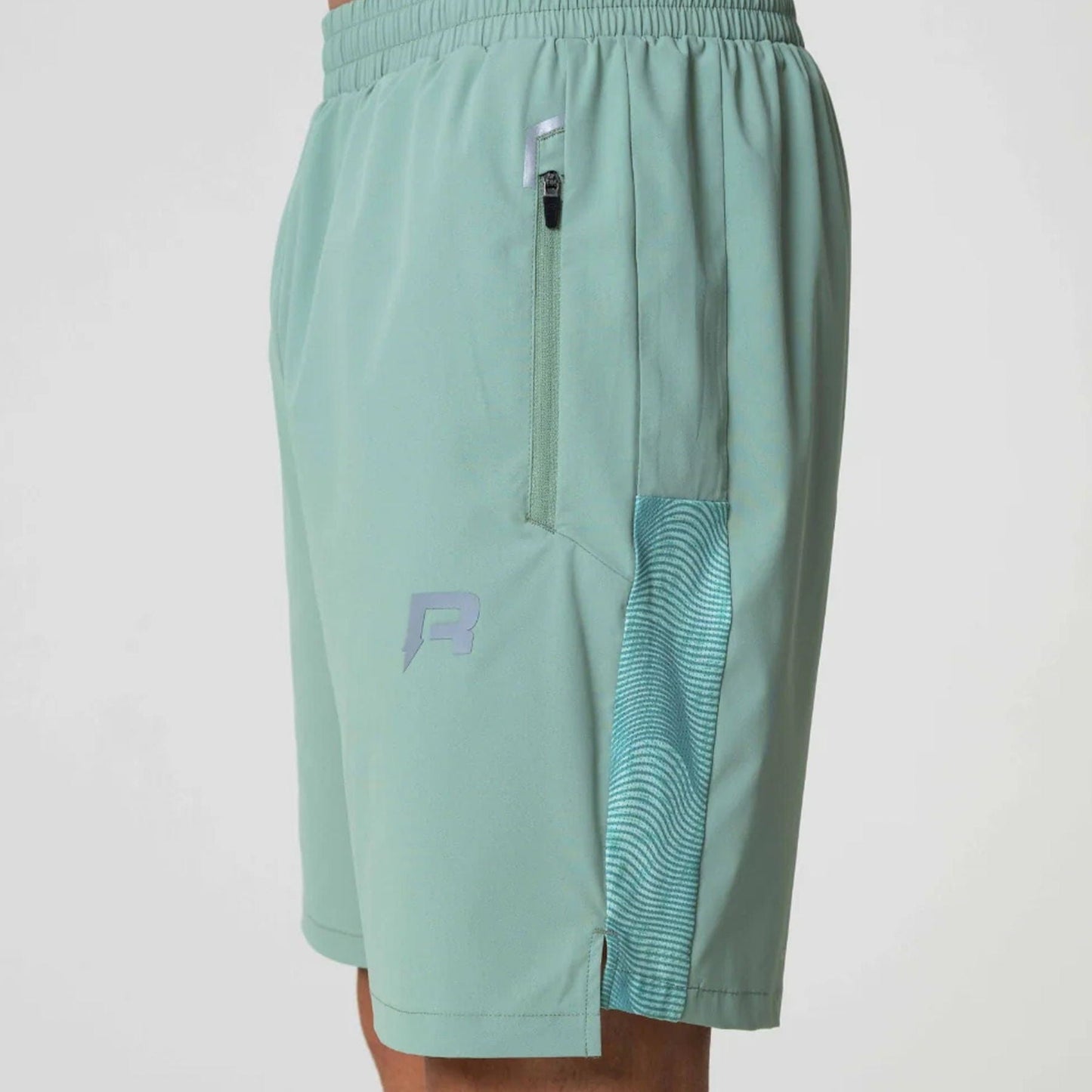 Reprimo Ripple Shorts 'Mint' — XXS — Top View