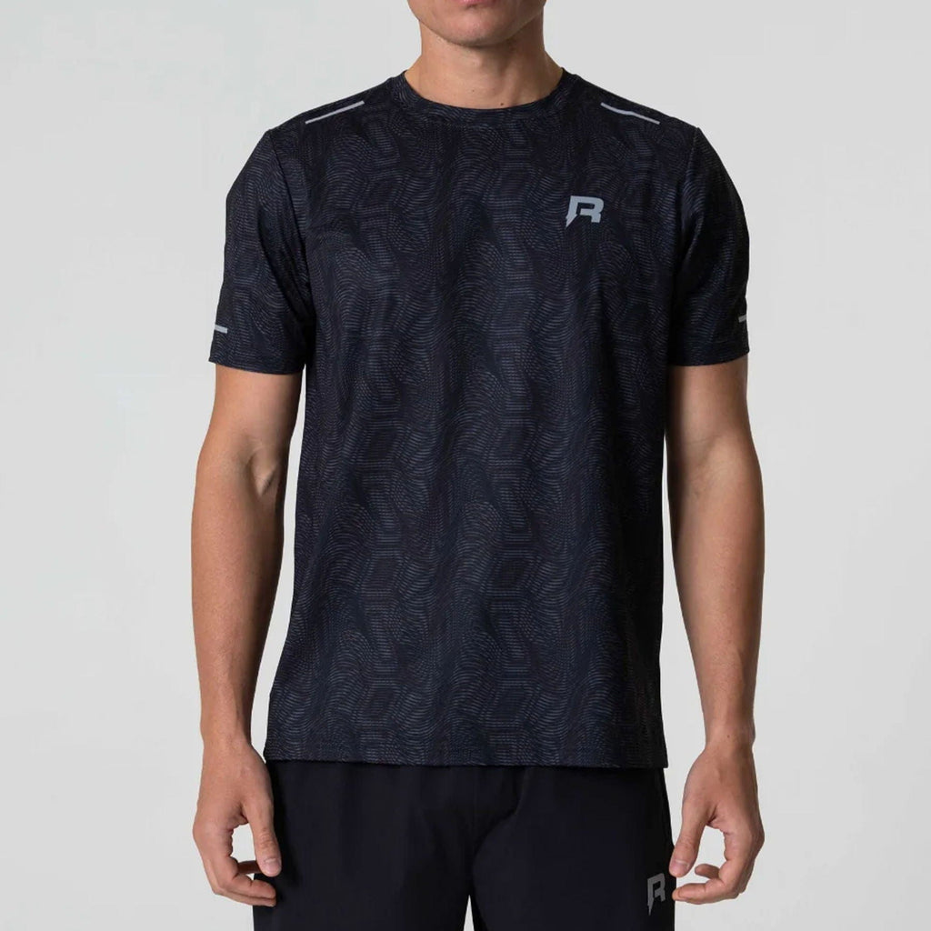 Reprimo Ripple Tee 'Black' — XXS — Front View