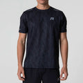 Reprimo Ripple Tee 'Black' — XXS — Front View