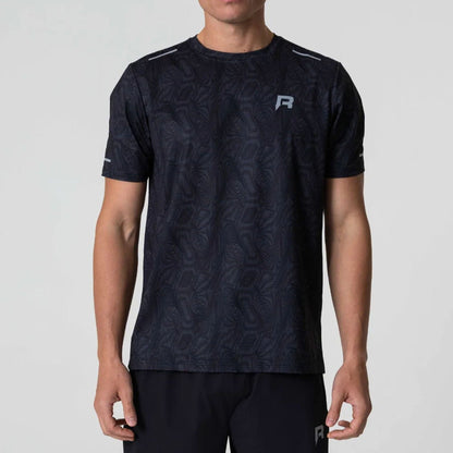 Reprimo Ripple Tee 'Black' — XXS — Front View