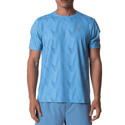Reprimo Ripple Tee 'Sky Blue' — XXS — Front View