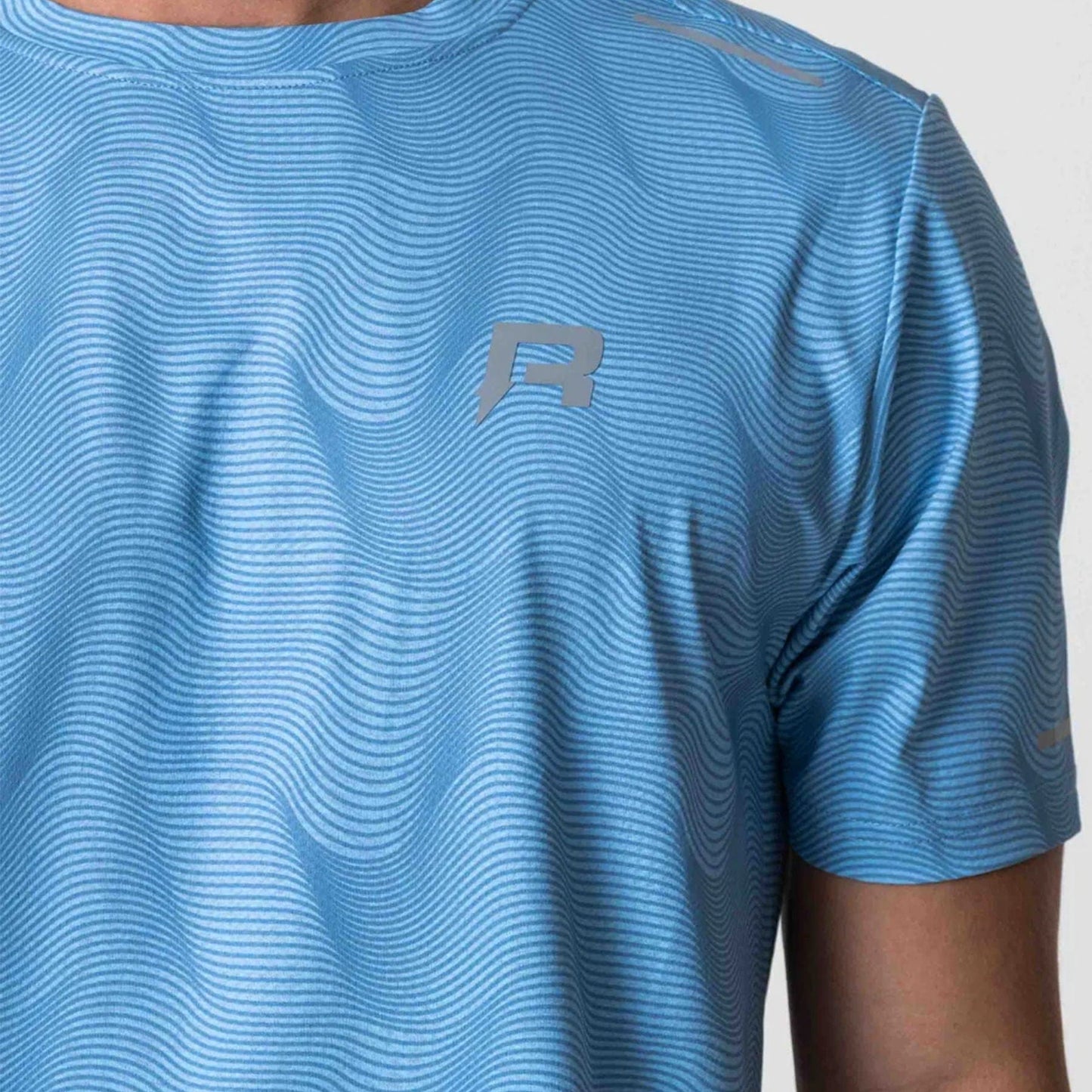 Reprimo Ripple Tee 'Sky Blue' — XXS — Back View