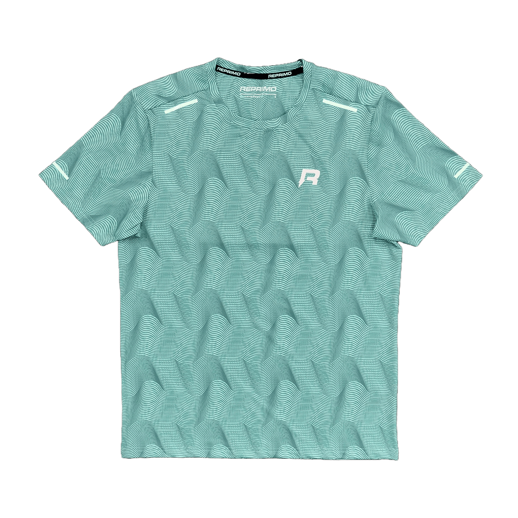 Reprimo Ripple Tee 'Mint' — XXS — Side View