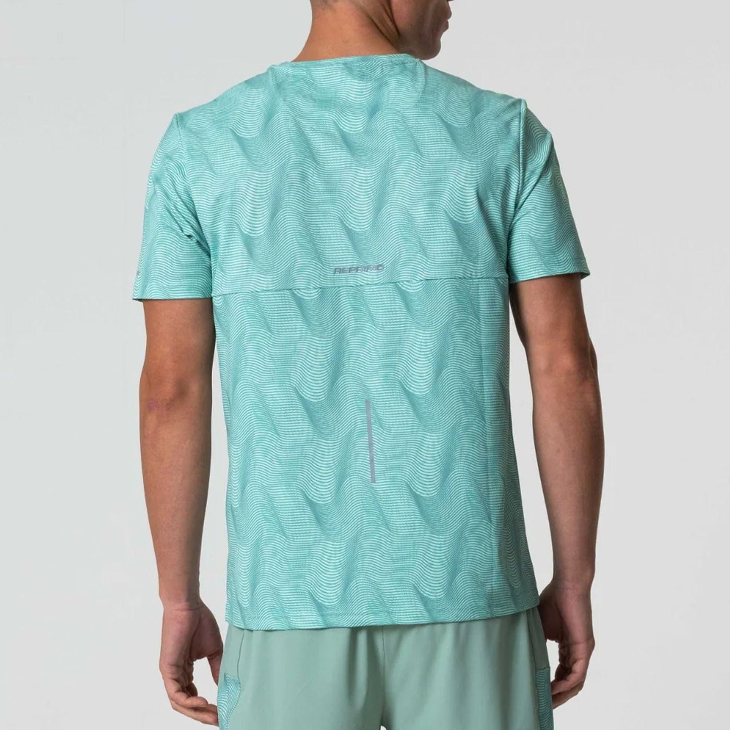 Reprimo Ripple Tee 'Mint' — XXS — Back View
