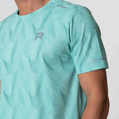 Reprimo Ripple Tee 'Mint' — XXS — Top View