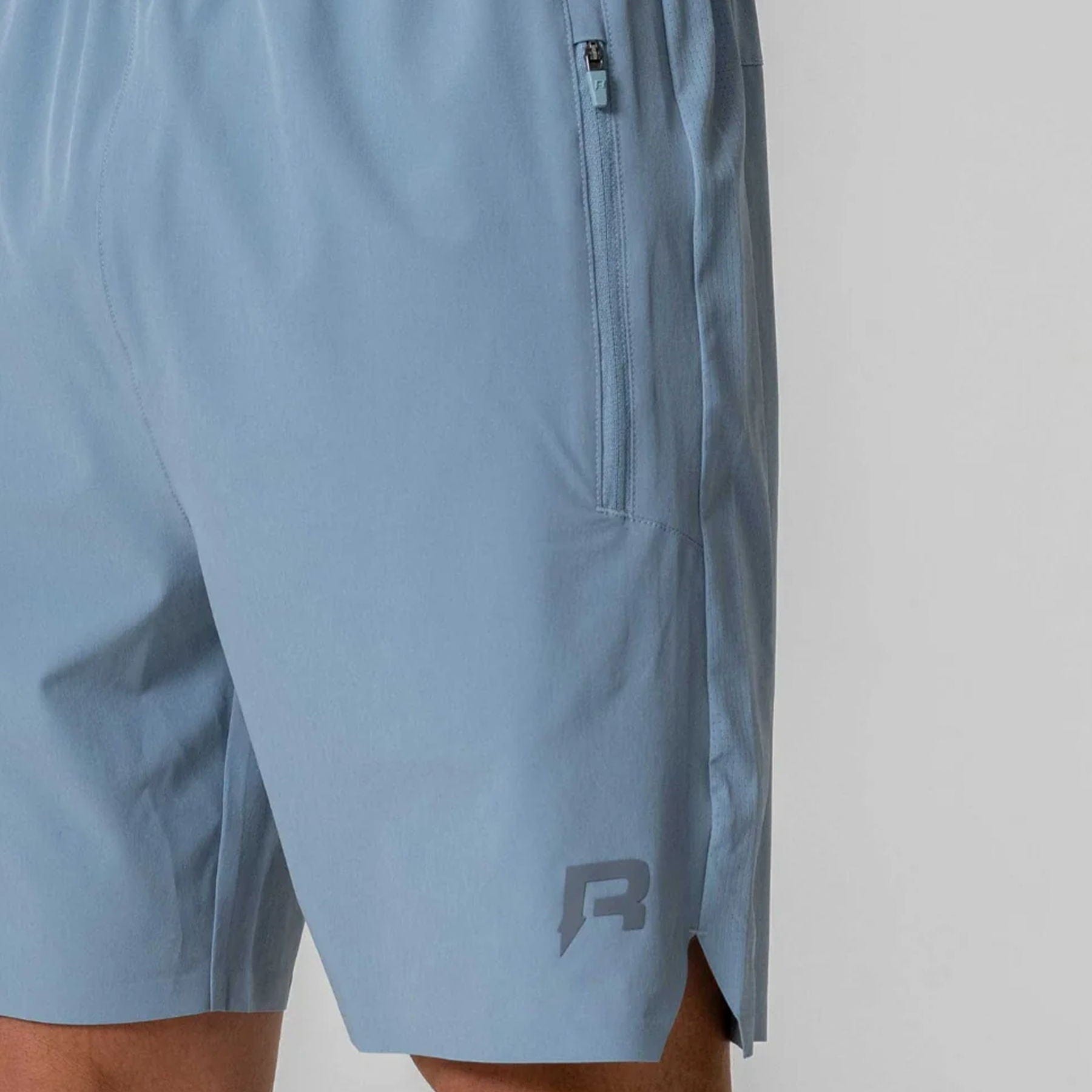 Reprimo Nova Shorts 'Aqua Dusky Blue' — XXS — Top View