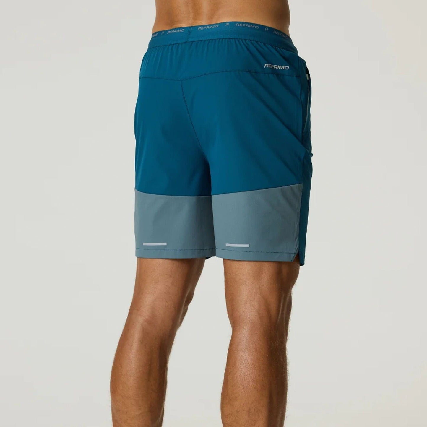 Reprimo Flight Shorts 'Tidal Teal Blue Steel' — XXS — Side View