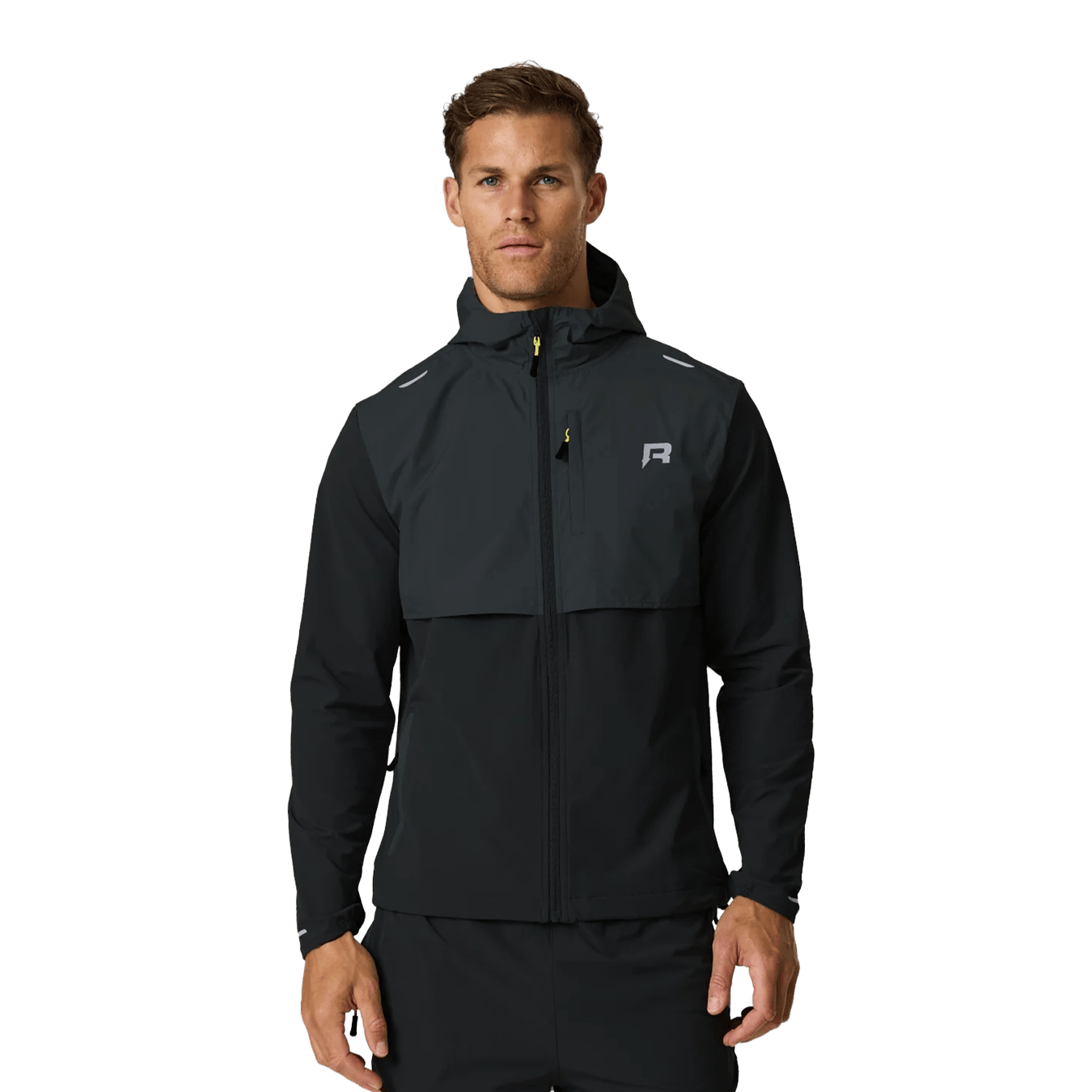 Reprimo Summit Windbreaker Jacket 'Black Volt' — XXS — Front View