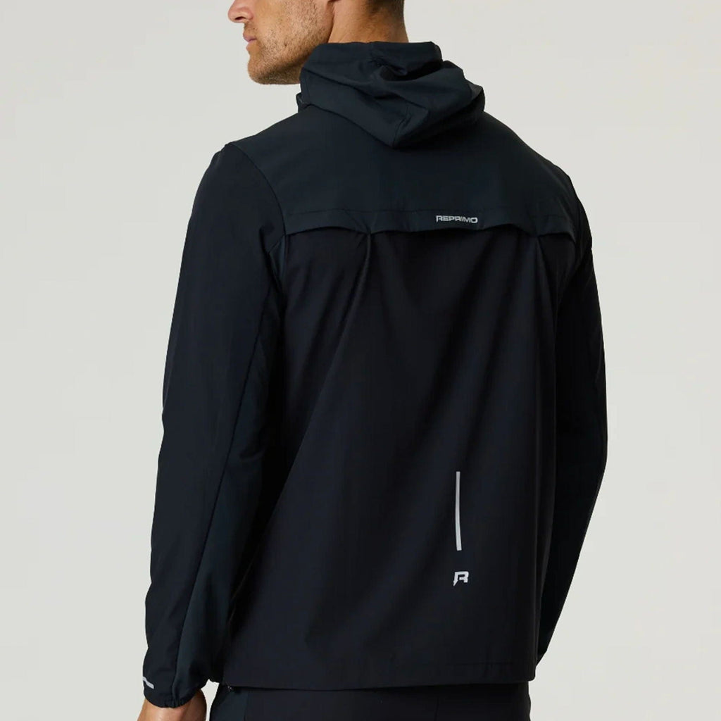 Reprimo Flight Windbreaker Jacket 'Black Meteorite' — XXS — Side View
