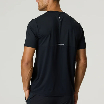 Reprimo Flight Tee 'Black Meteorite' — XXS — Side View