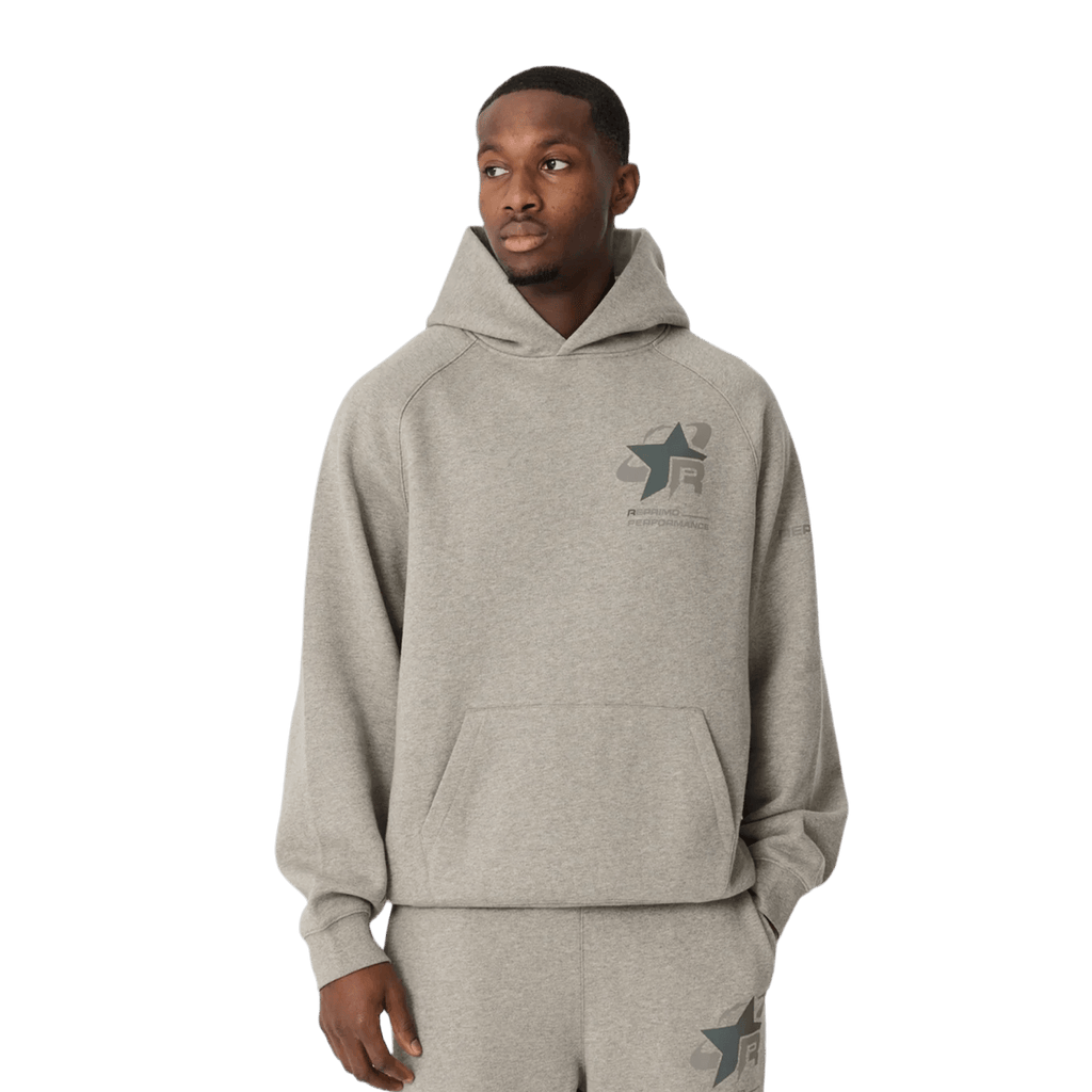 Reprimo Collective RP Hoodie 'Grey Marl' — XXS — Front View