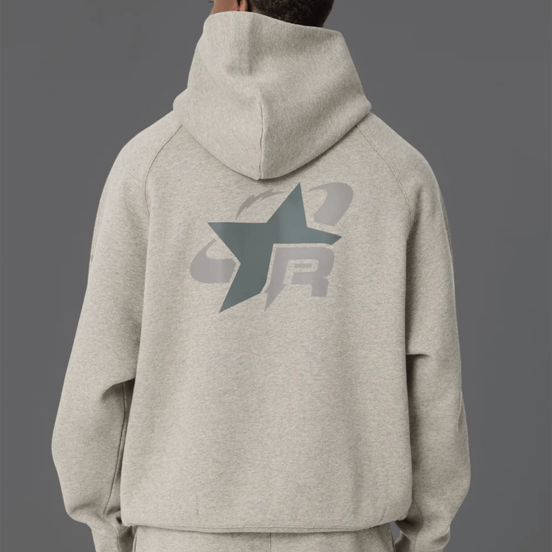 Reprimo Collective RP Hoodie 'Grey Marl' — XXS — Side View