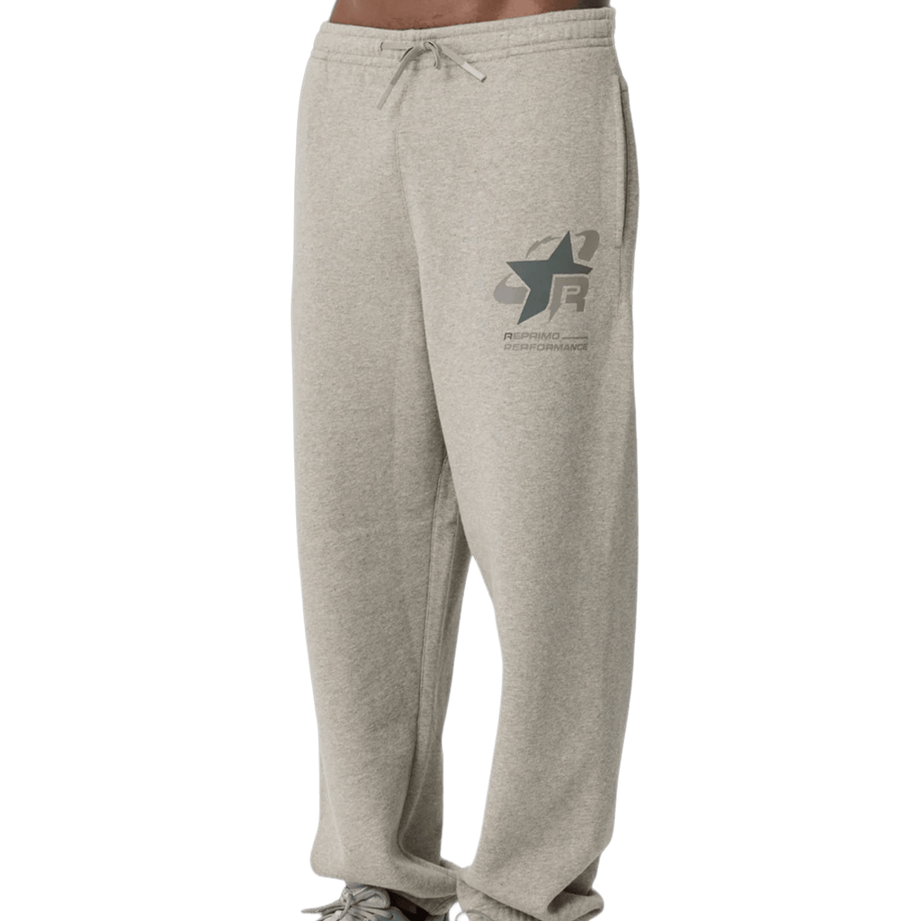 Reprimo Collective RP Cuffed Joggers 'Grey Marl' — XXS — Front View