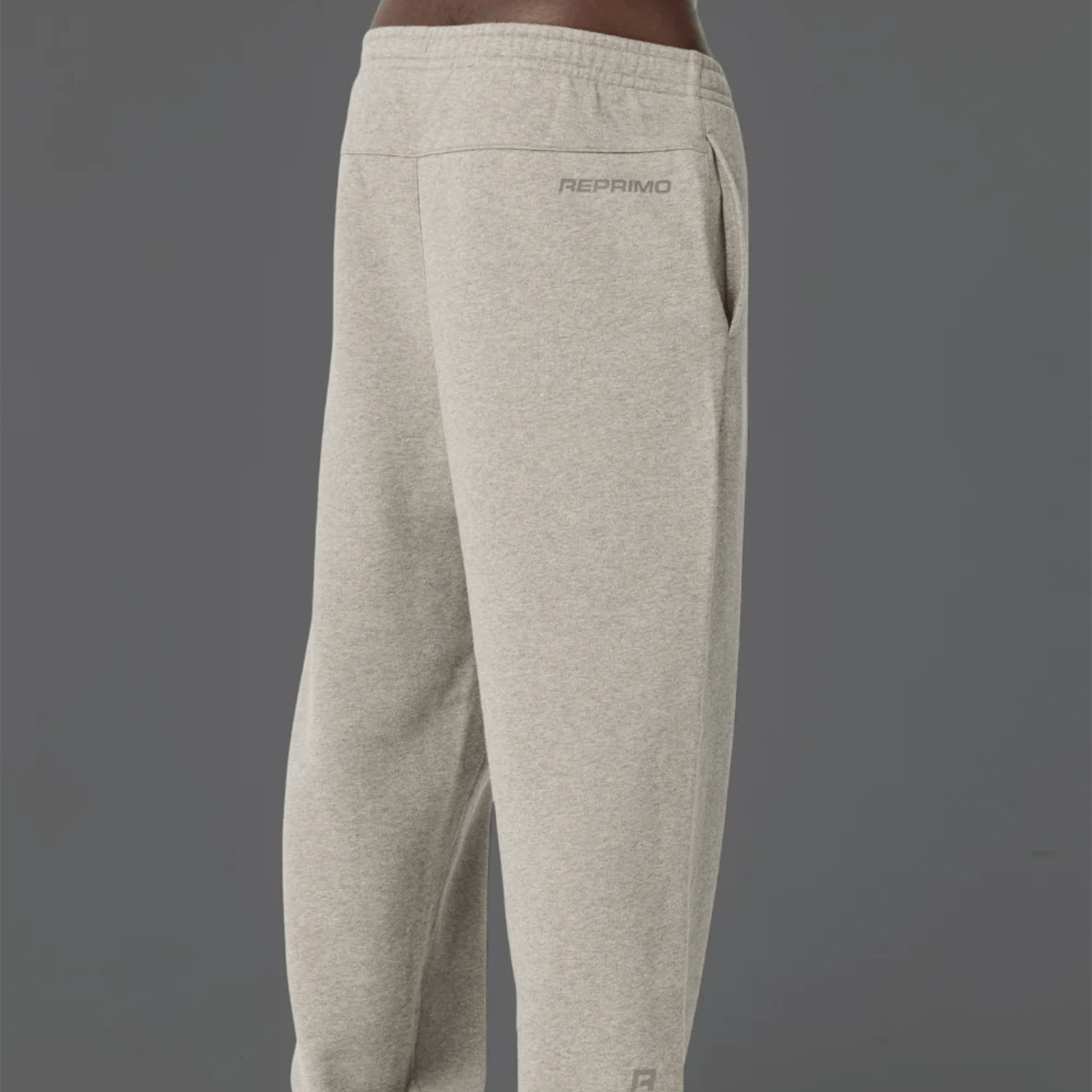 Reprimo Collective RP Cuffed Joggers 'Grey Marl' — XXS — Side View