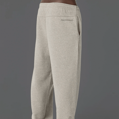 Reprimo Collective RP Cuffed Joggers 'Grey Marl' — XXS — Side View
