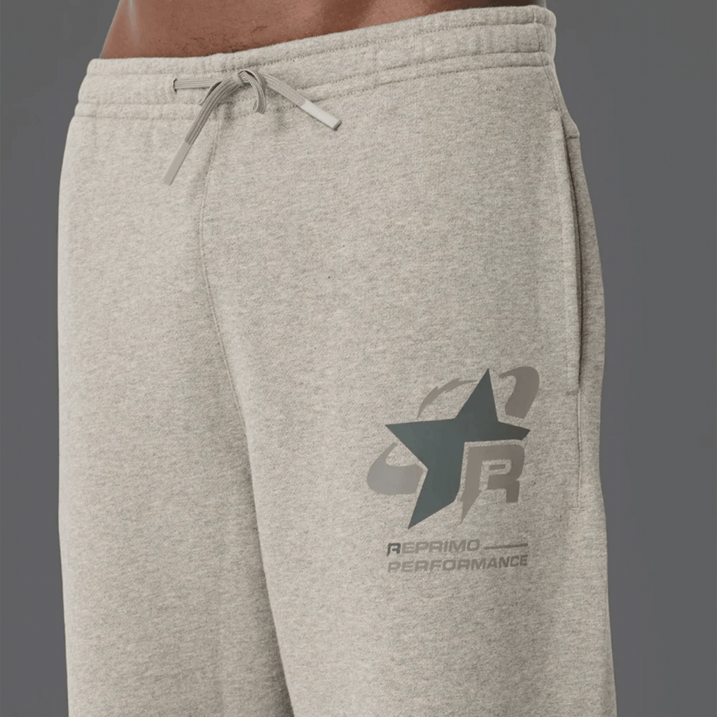 Reprimo Collective RP Cuffed Joggers 'Grey Marl' — XXS — Back View