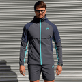 Reprimo Vortex Windbreaker Jacket 'Blue Steel Cyan' — XXS — Front View