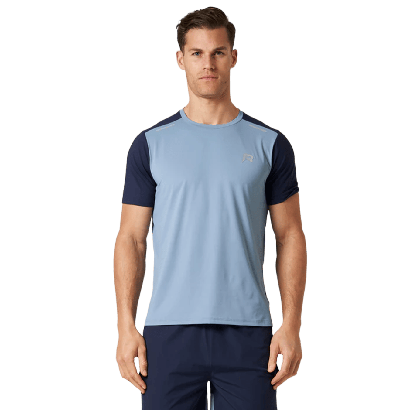 Reprimo Flight T-Shirt 'Dusty Blue Navy' — XXS — Front View