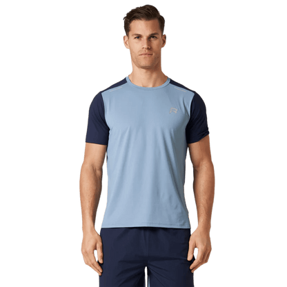 Reprimo Flight T-Shirt 'Dusty Blue Navy' — XXS — Front View