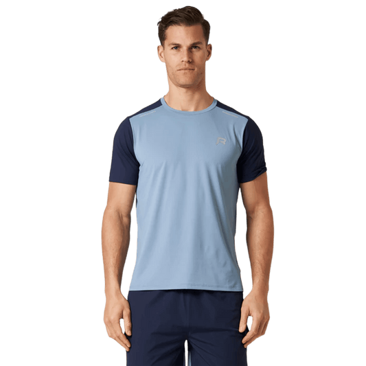 Reprimo Flight T-Shirt 'Dusty Blue Navy' — XXS — Front View