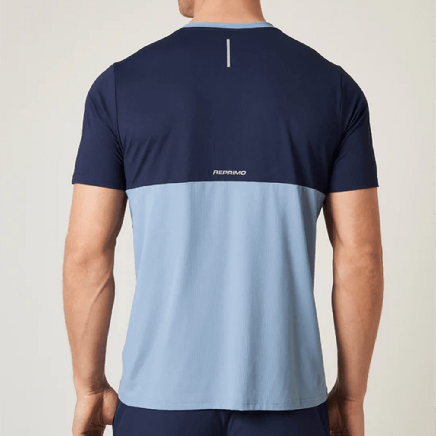 Reprimo Flight T-Shirt 'Dusty Blue Navy' — XXS — Side View