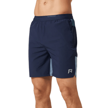 Reprimo Flight Shorts 'Dusty Blue Navy' — XXS — Front View