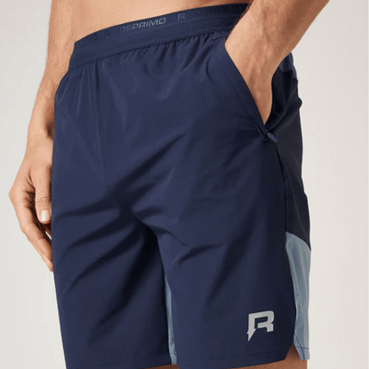 Reprimo Flight Shorts 'Dusty Blue Navy' — XXS — Side View