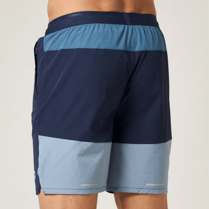 Reprimo Flight Shorts 'Dusty Blue Navy' — XXS — Back View