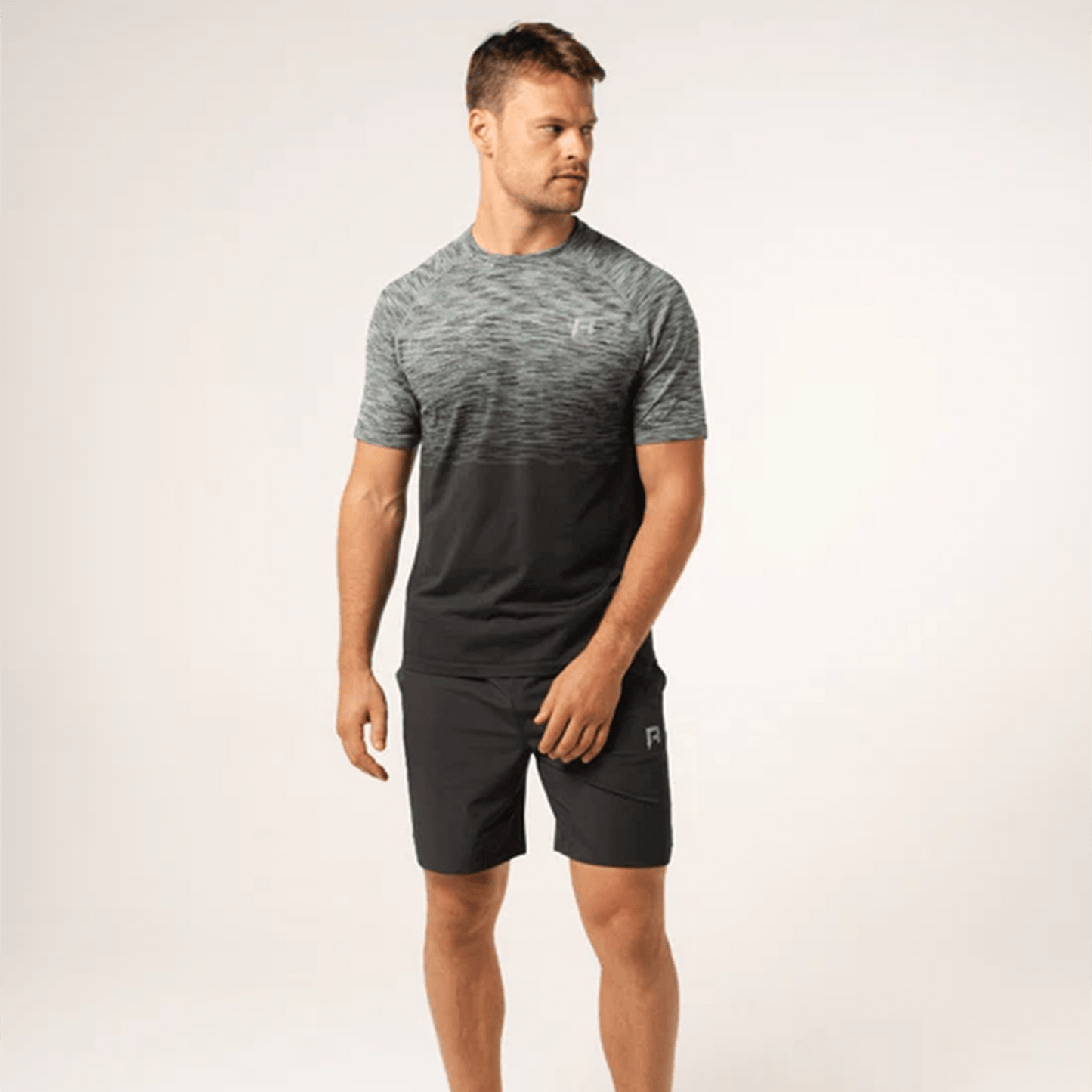 Reprimo Axis T-Shirt 'Lagoon Black Sand' — XXS — Top View