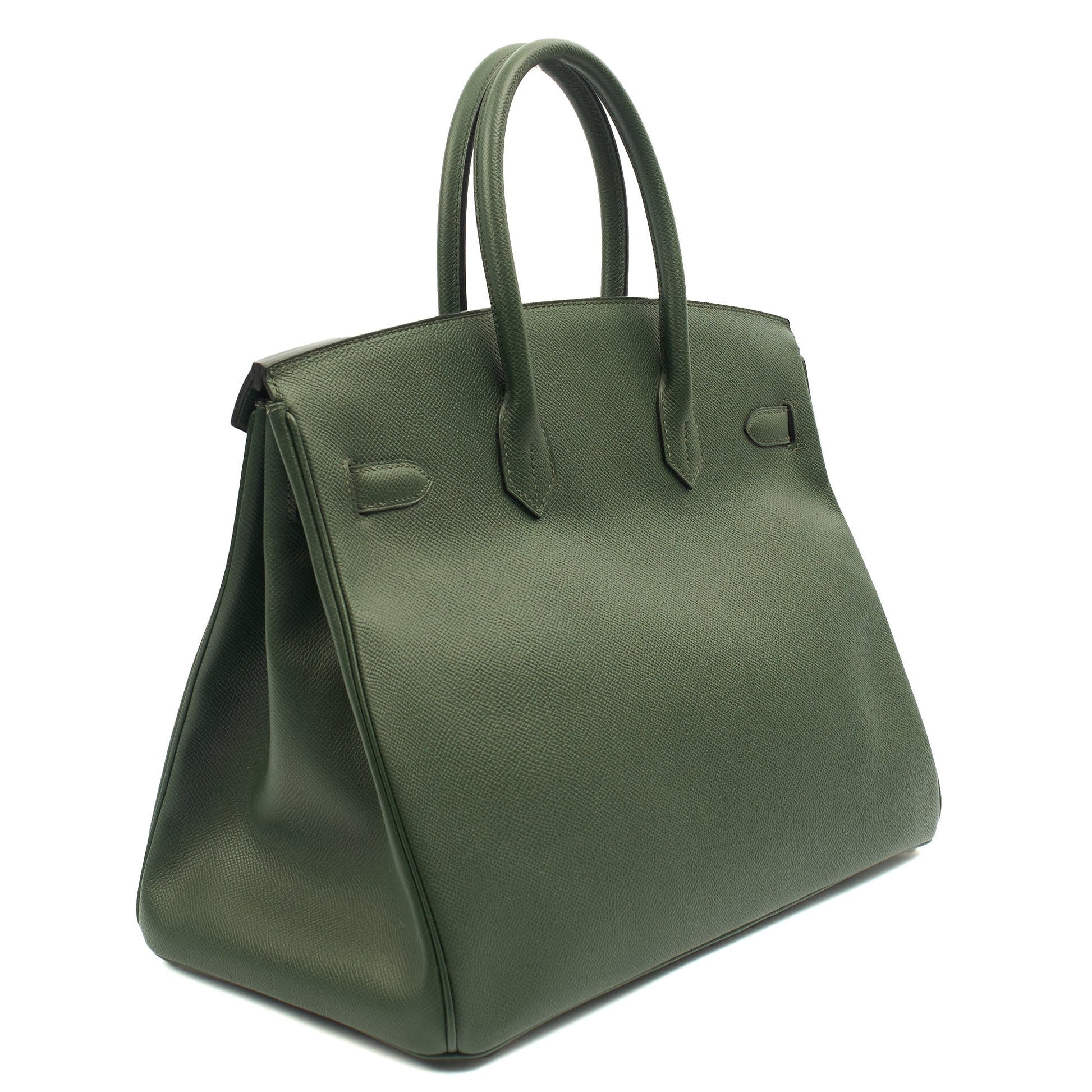 Hermes Tote Birkin 35 in Vert Anglaise, Epsom Leather — Alternate View 28