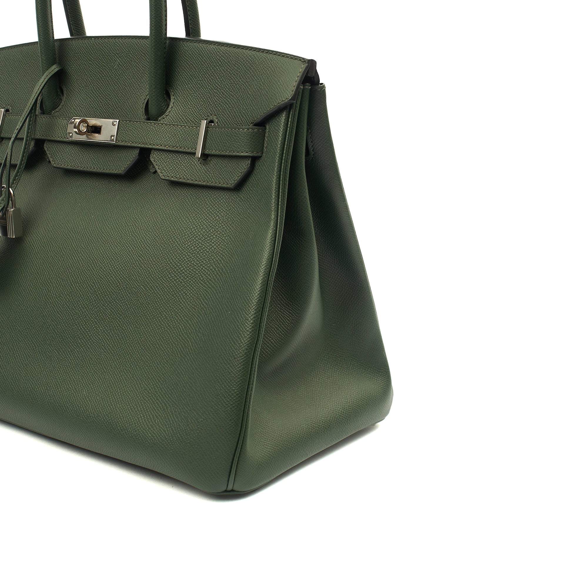 Hermes Tote Birkin 35 in Vert Anglaise, Epsom Leather — Alternate View 31