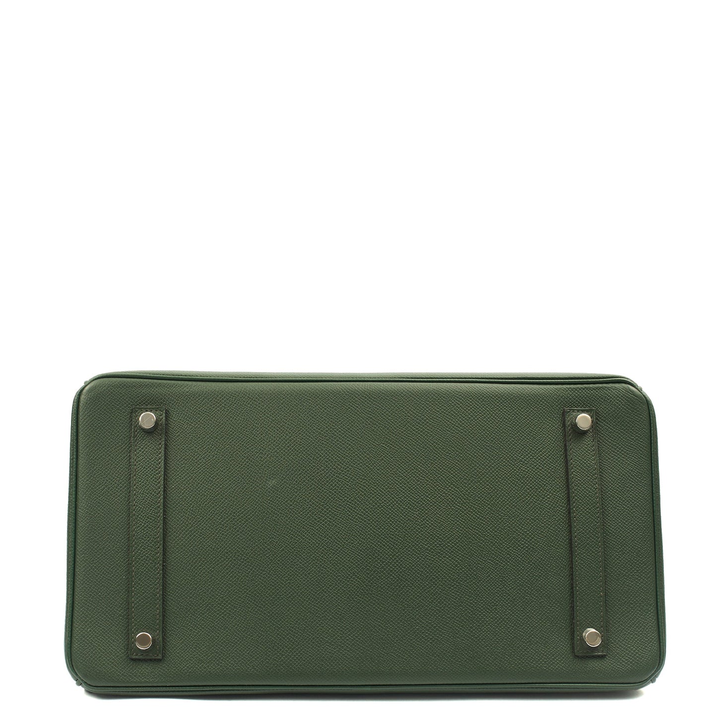 Hermes Tote Birkin 35 in Vert Anglaise, Epsom Leather — Top View