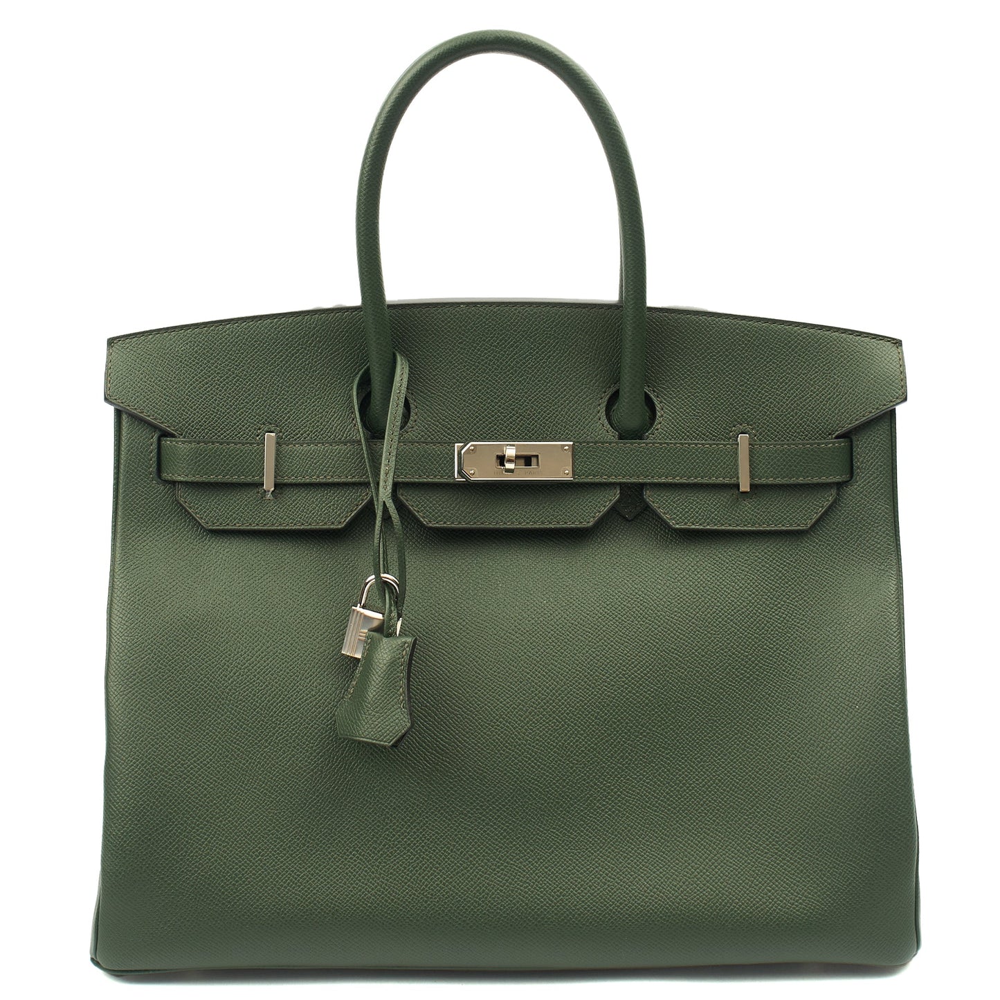 Hermes Tote Birkin 35 in Vert Anglaise, Epsom Leather — Alternate View 27