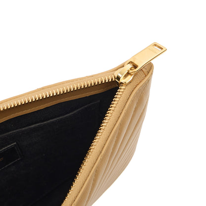 Saint Laurent Clutch Monogram Pouch A5 in Neutral, Leather — Alternate View 14
