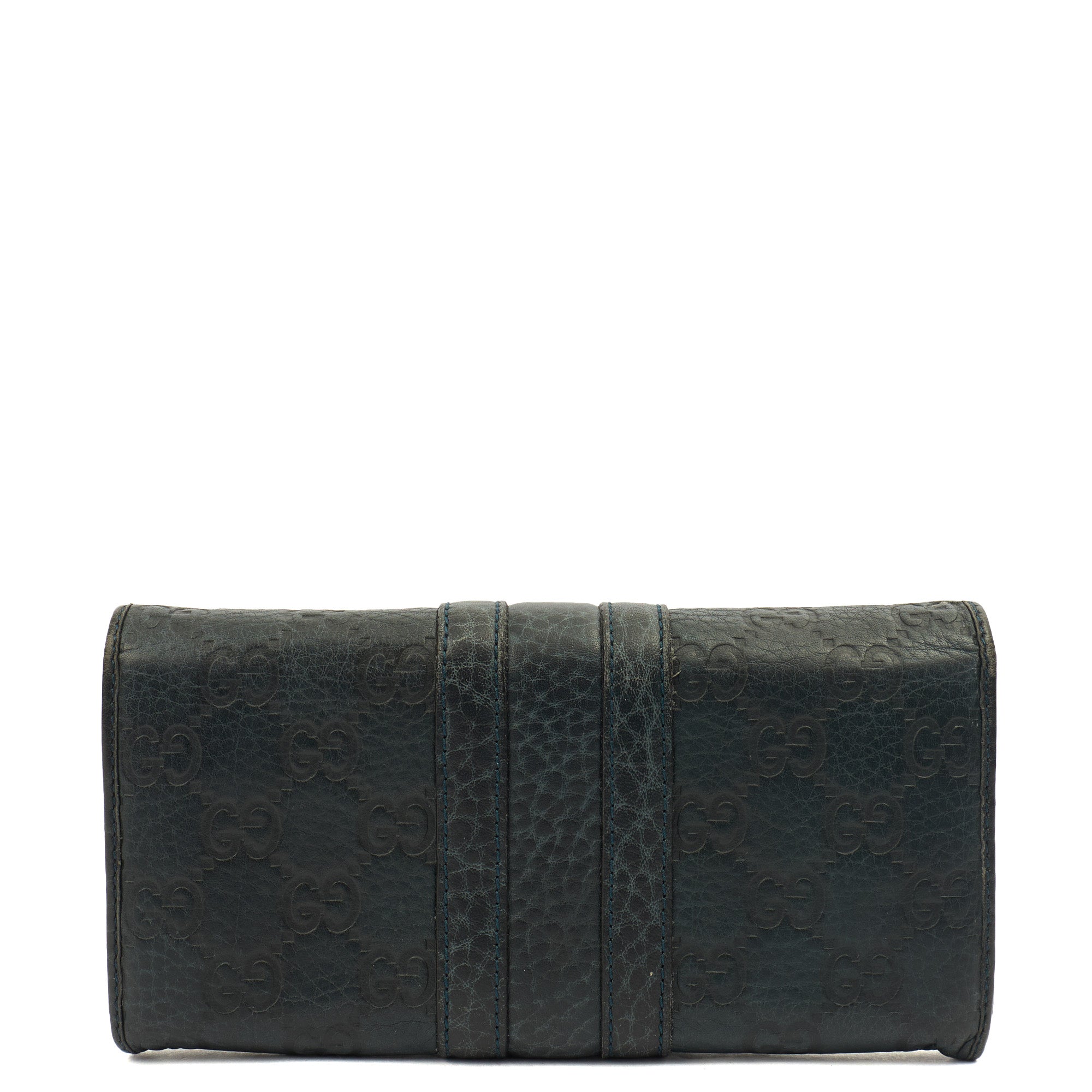 Gucci Purse Marmont Purse in Navy, Leather — Top View