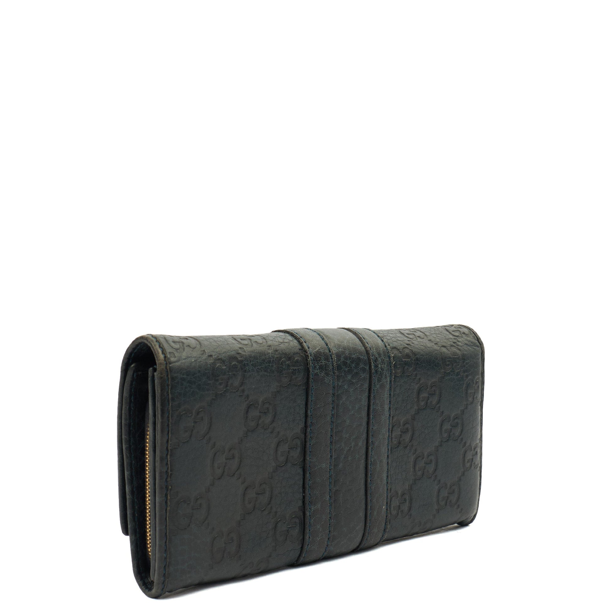 Gucci Purse Marmont Purse in Navy, Leather — Back View