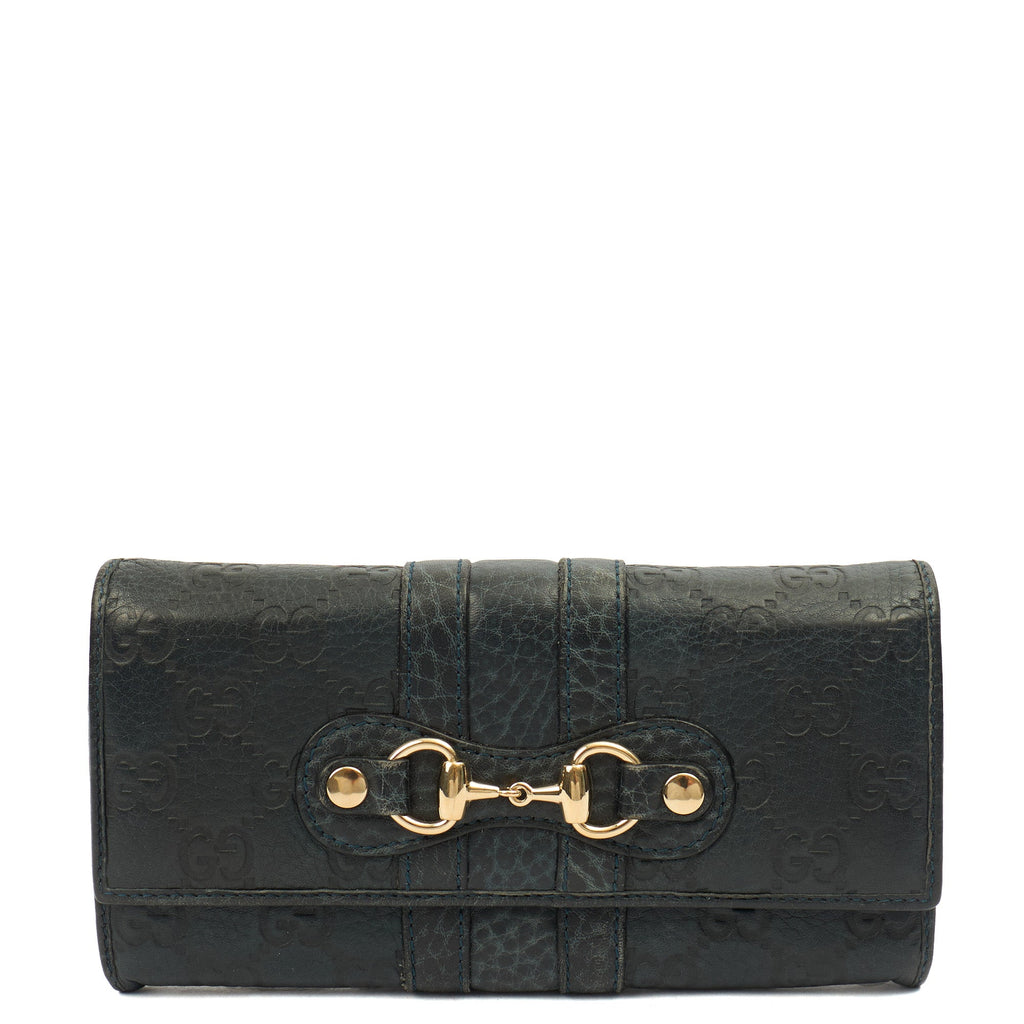 Gucci Purse Marmont Purse in Navy, Leather — Front View