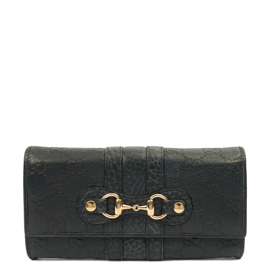 Gucci Purse Marmont Purse in Navy, Leather — Front View