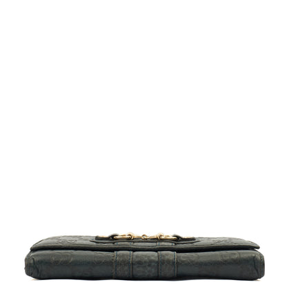 Gucci Purse Marmont Purse in Navy, Leather — Detail View