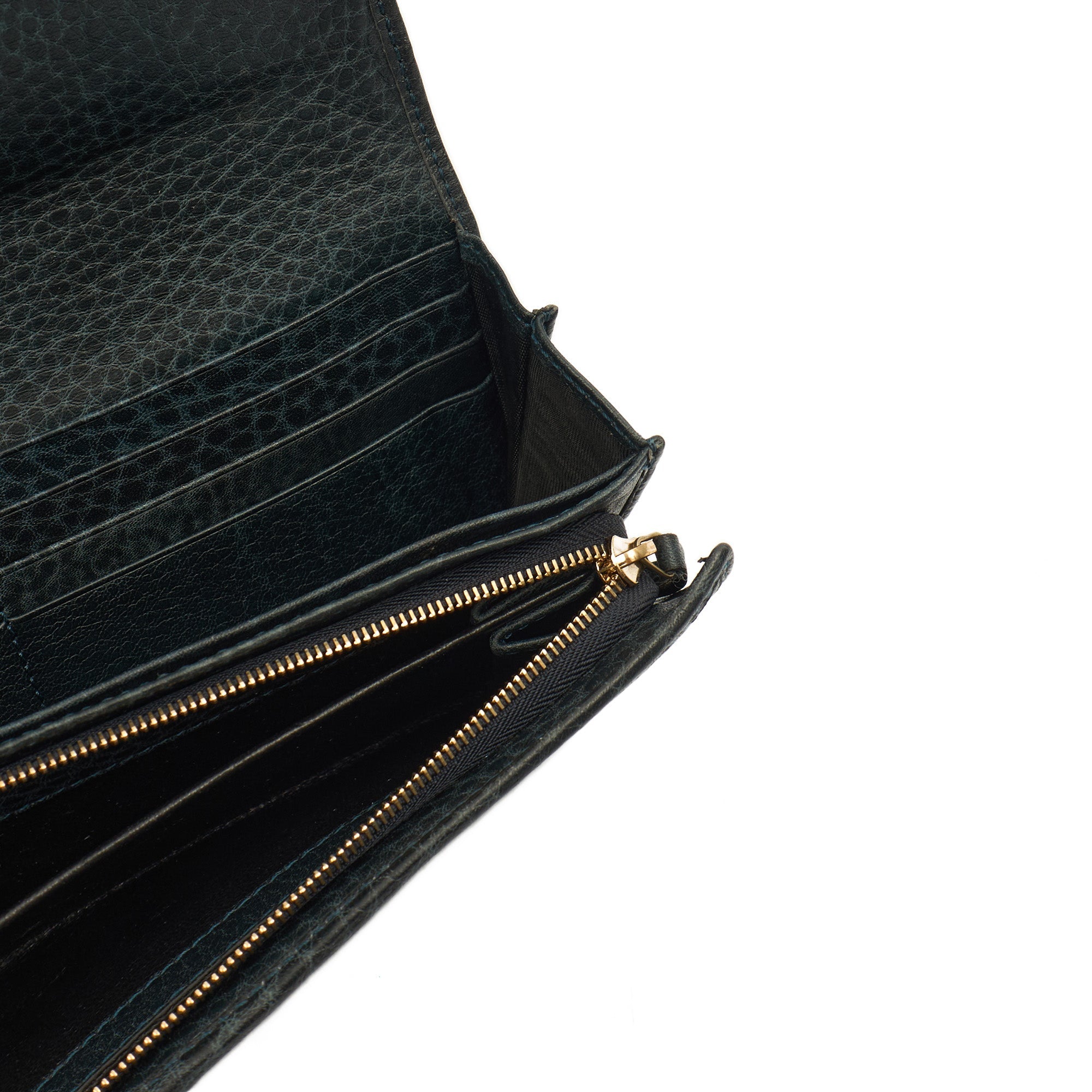 Gucci Purse Marmont Purse in Navy, Leather — Lifestyle View