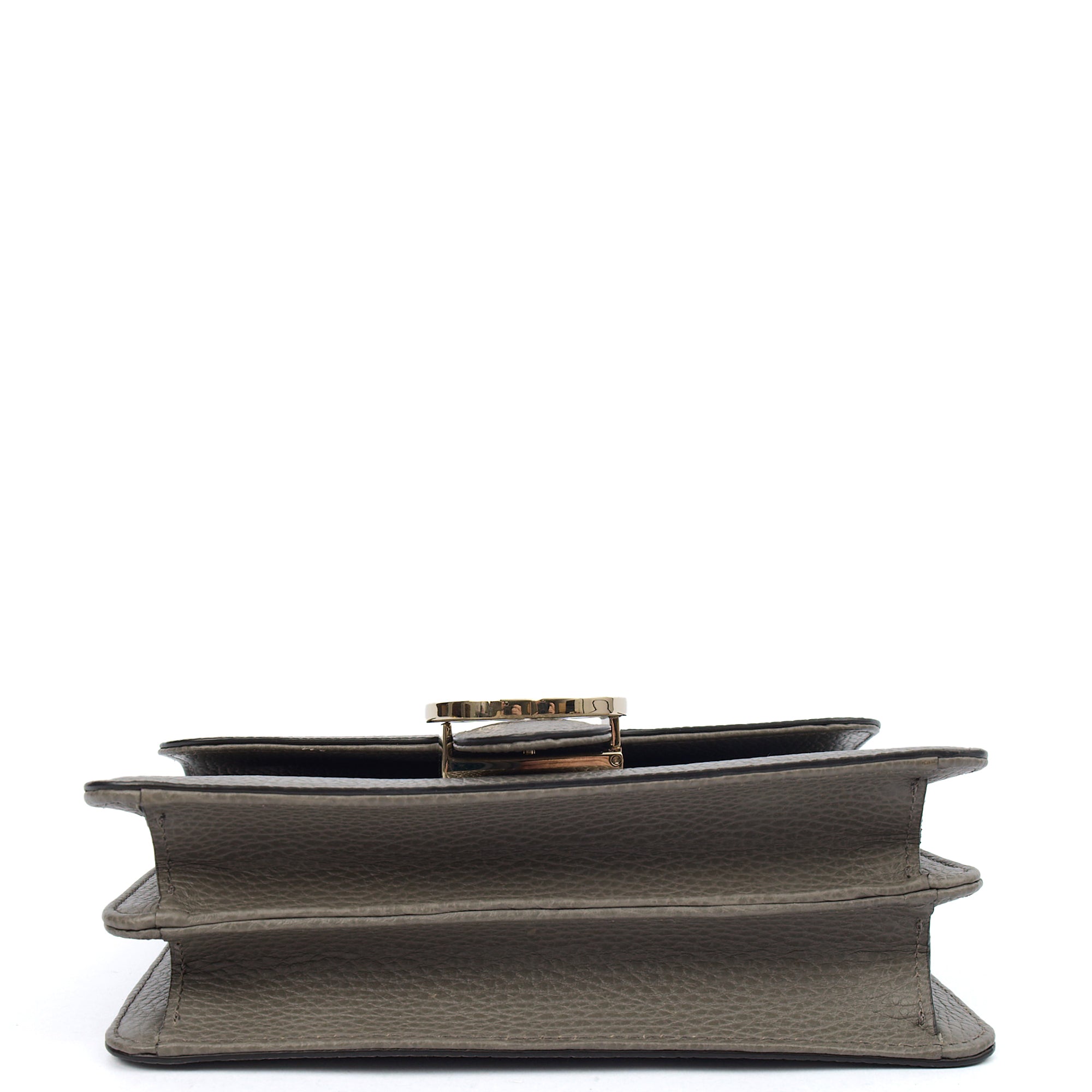 Gucci Cross Body Dollar Interlocking GG Bag - Small in Grey, Leather — Alternate View 11